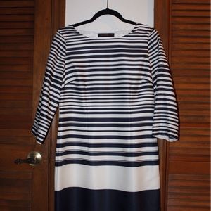 The Limited Striped Midi Dress